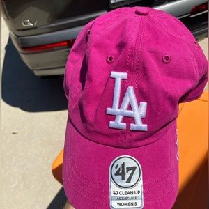 Women’s Pink LA 47 hat.